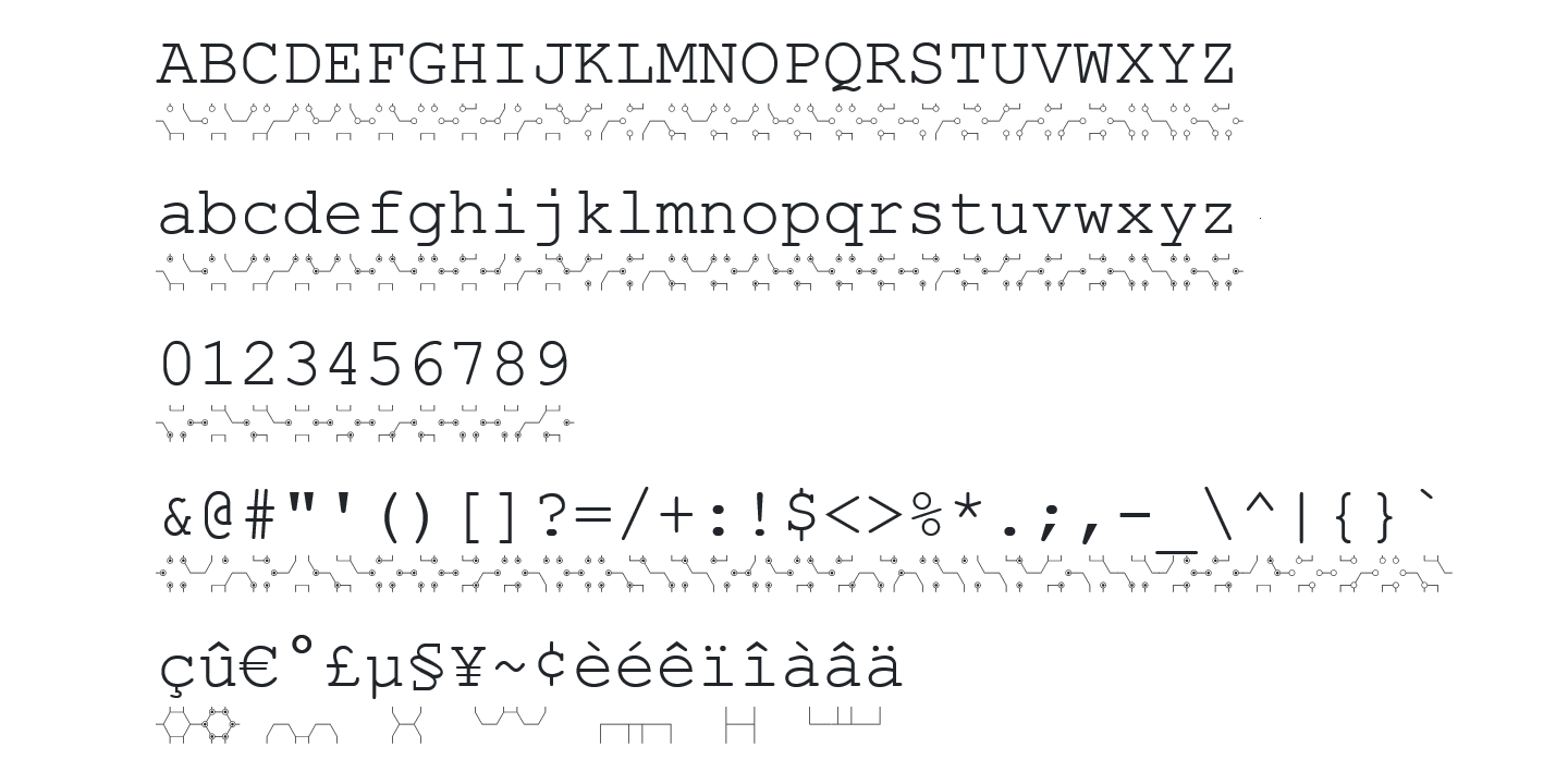 Example font Hex Braille #4